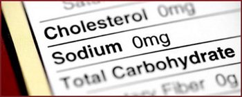 Sodium on a nutrition label